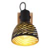 Globo LENNA Applique Legno scuro, Nero, 1-Luce