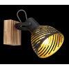 Globo LENNA Applique Legno scuro, Nero, 1-Luce