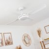 Tjerne ventilatore da soffitto LED Bianco, 1-Luce, Telecomando