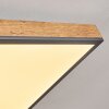 Salmi Plafoniera LED Aspetto del legno, Nero, Bianco, 1-Luce