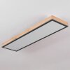 Salmi Plafoniera LED Aspetto del legno, Nero, Bianco, 1-Luce