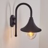 Brilliant Berna Applique per esterno Nero, 1-Luce