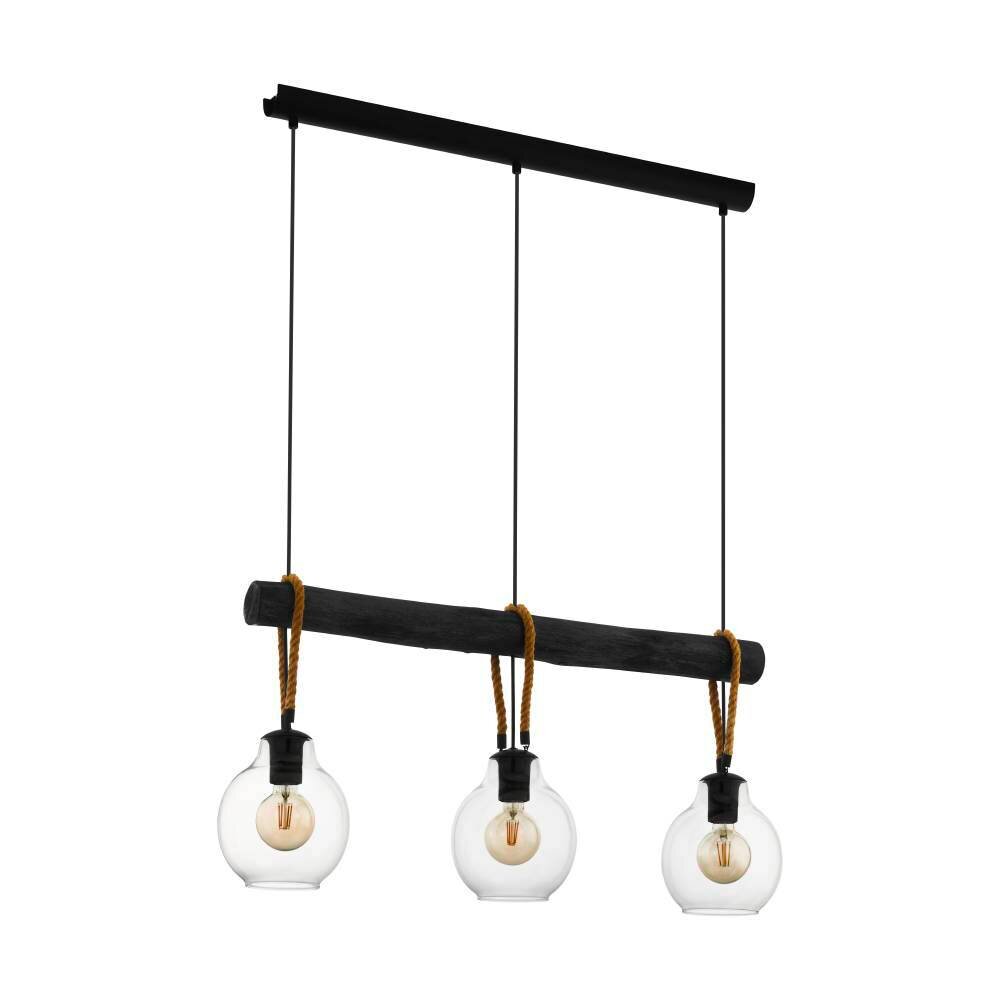 Eglo-Leuchten RODING Lampada a Sospensione Marrone, Nero, 3-Luci main product photo