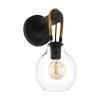 Eglo-Leuchten RODING Applique Marrone, Nero, 1-Luce