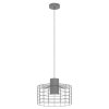 Eglo-Leuchten MILLIGAN Lampada a Sospensione Nero, Bianco, 1-Luce