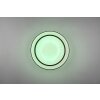 Reality Arco Plafoniera LED Nero, 1-Luce, Telecomando, Cambia colore