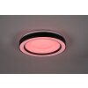 Reality Arco Plafoniera LED Nero, 1-Luce, Telecomando, Cambia colore