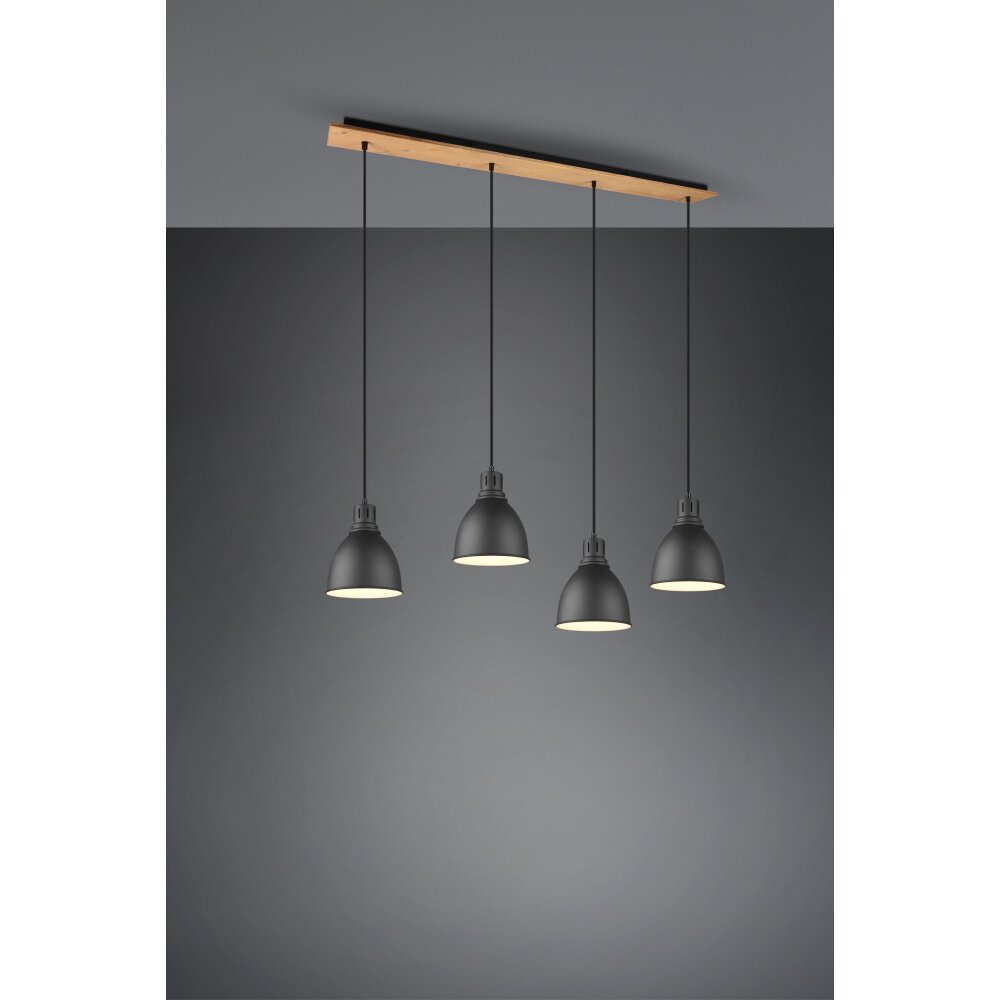 Trio-Leuchten Henley Lampada a Sospensione Nero, 4-Luci main product photo