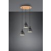 Trio-Leuchten Henley Lampada a Sospensione Nero, 3-Luci