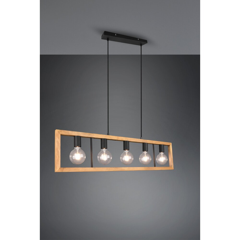 Trio-Leuchten Agra Lampada a Sospensione Nero, 5-Luci main product photo