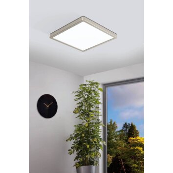 Eglo-Leuchten FUEVA-Z Plafoniera LED Nichel opaco, 1-Luce