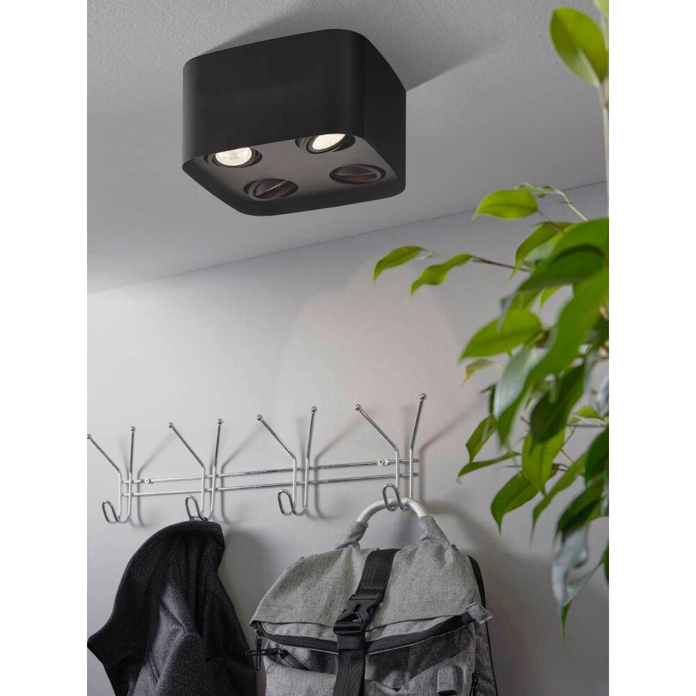 Eglo-Leuchten CAMINALES-Z Plafoniera LED Nero, 4-Luci main product photo