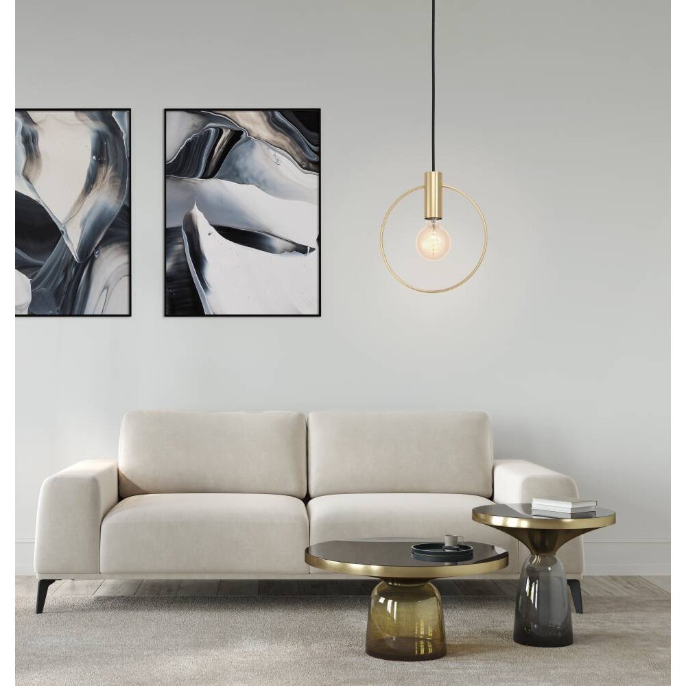 Eglo-Leuchten MANIZALES Lampada a Sospensione Ottone, 1-Luce main product photo