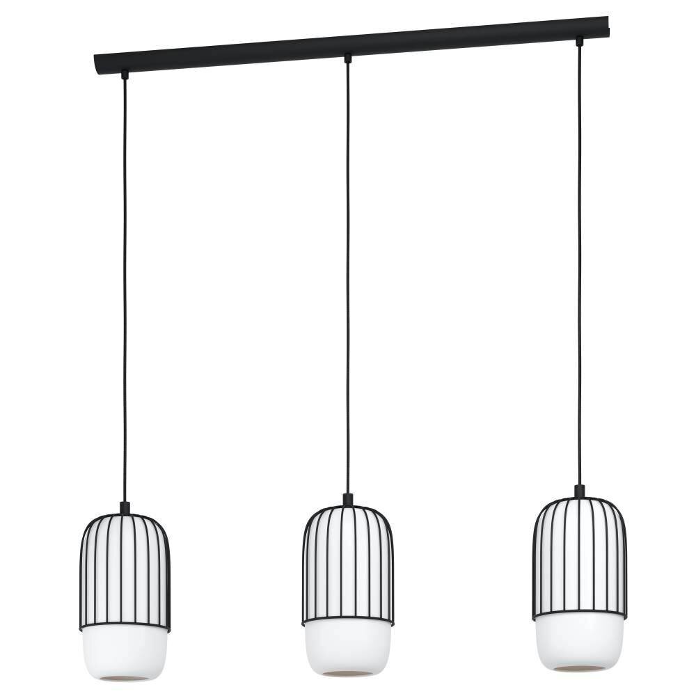 Eglo-Leuchten MULEGES Lampada a Sospensione Nero, 3-Luci main product photo