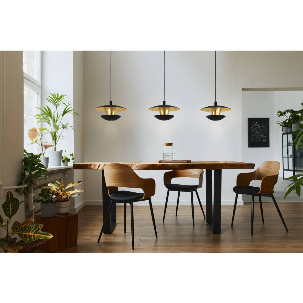 Eglo-Leuchten NUVANO Lampada a Sospensione LED Oro, Nero, 3-Luci main product photo