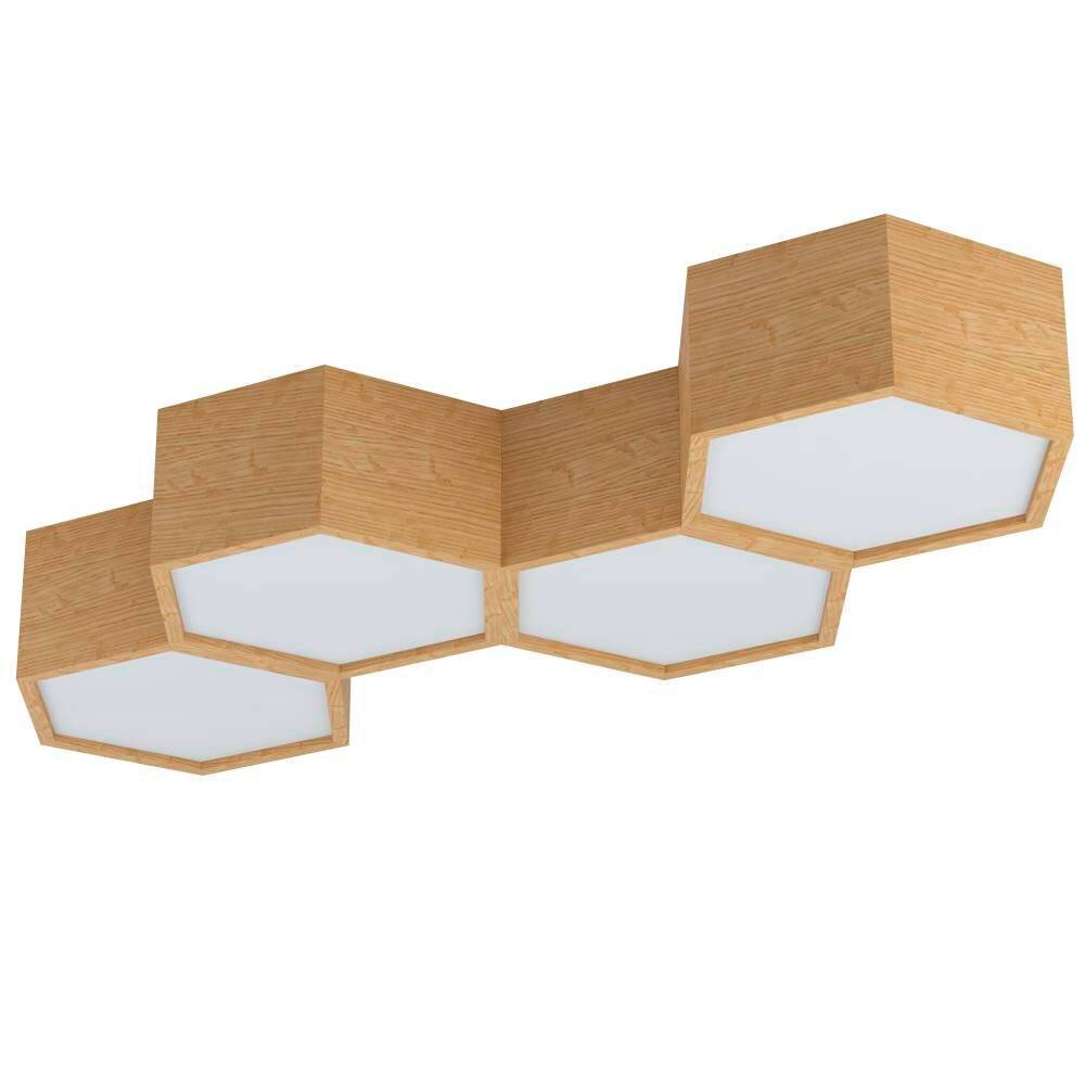 Eglo-Leuchten MIRLAS Plafoniera Marrone, 4-Luci main product photo