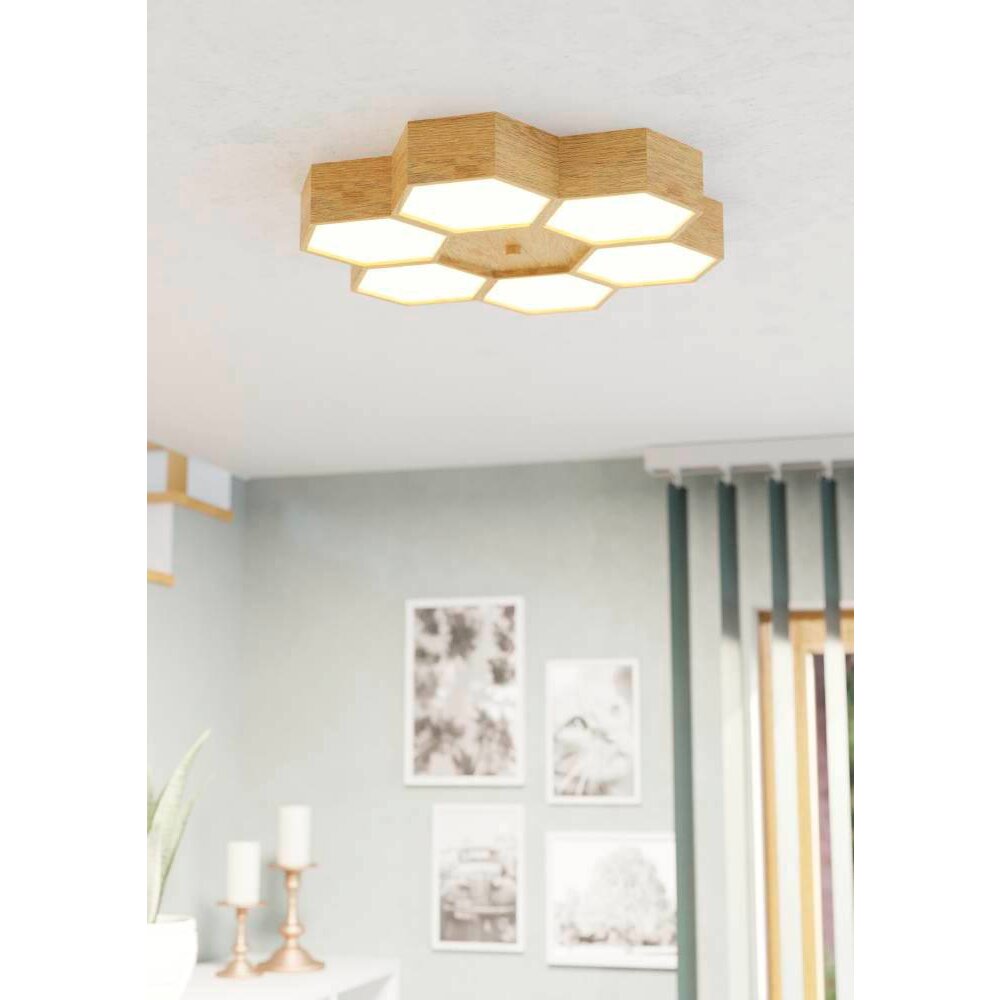 Eglo-Leuchten MIRLAS Plafoniera Marrone, 6-Luci main product photo