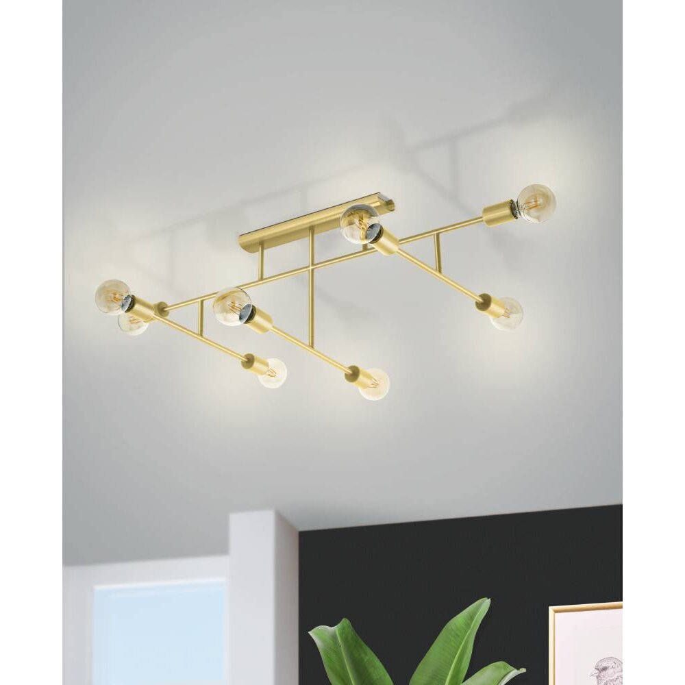 Eglo-Leuchten BELSIANA Plafoniera Ottone, 8-Luci main product photo
