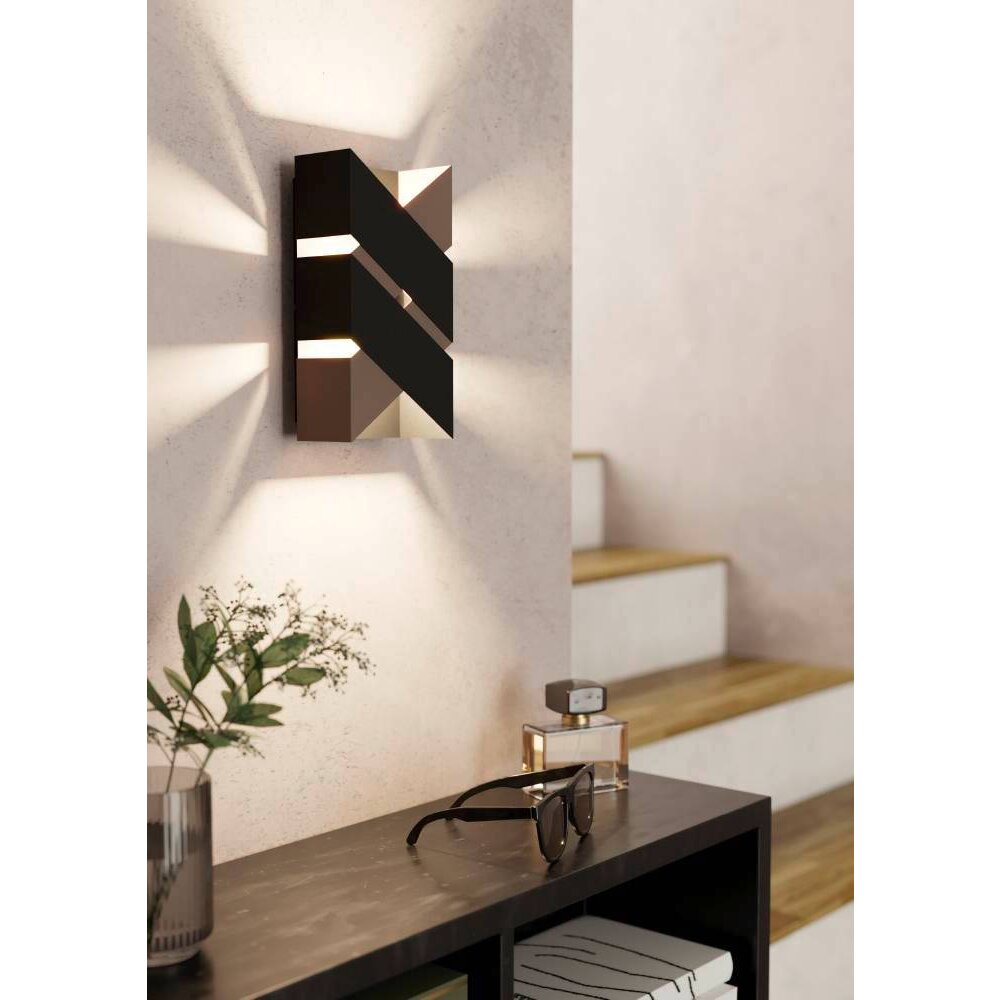 Eglo-Leuchten GURARE Applique LED Moca, Nero, 2-Luci main product photo