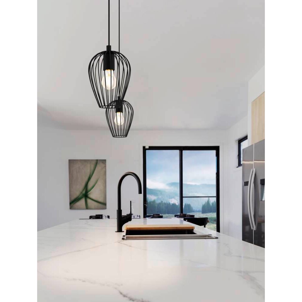 Eglo-Leuchten TB NEWTOWN Lampada a Sospensione Nero, 1-Luce main product photo