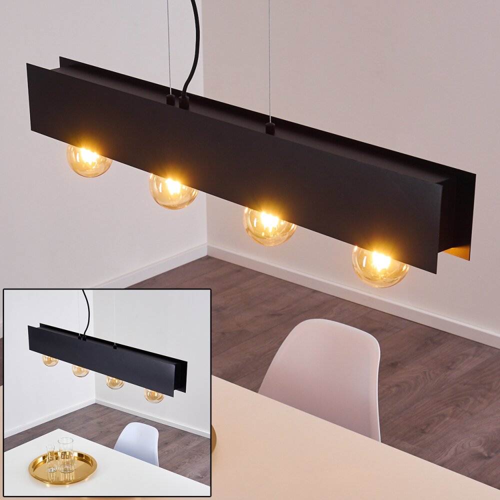 Fria Lampada a Sospensione Nero, 4-Luci main product photo