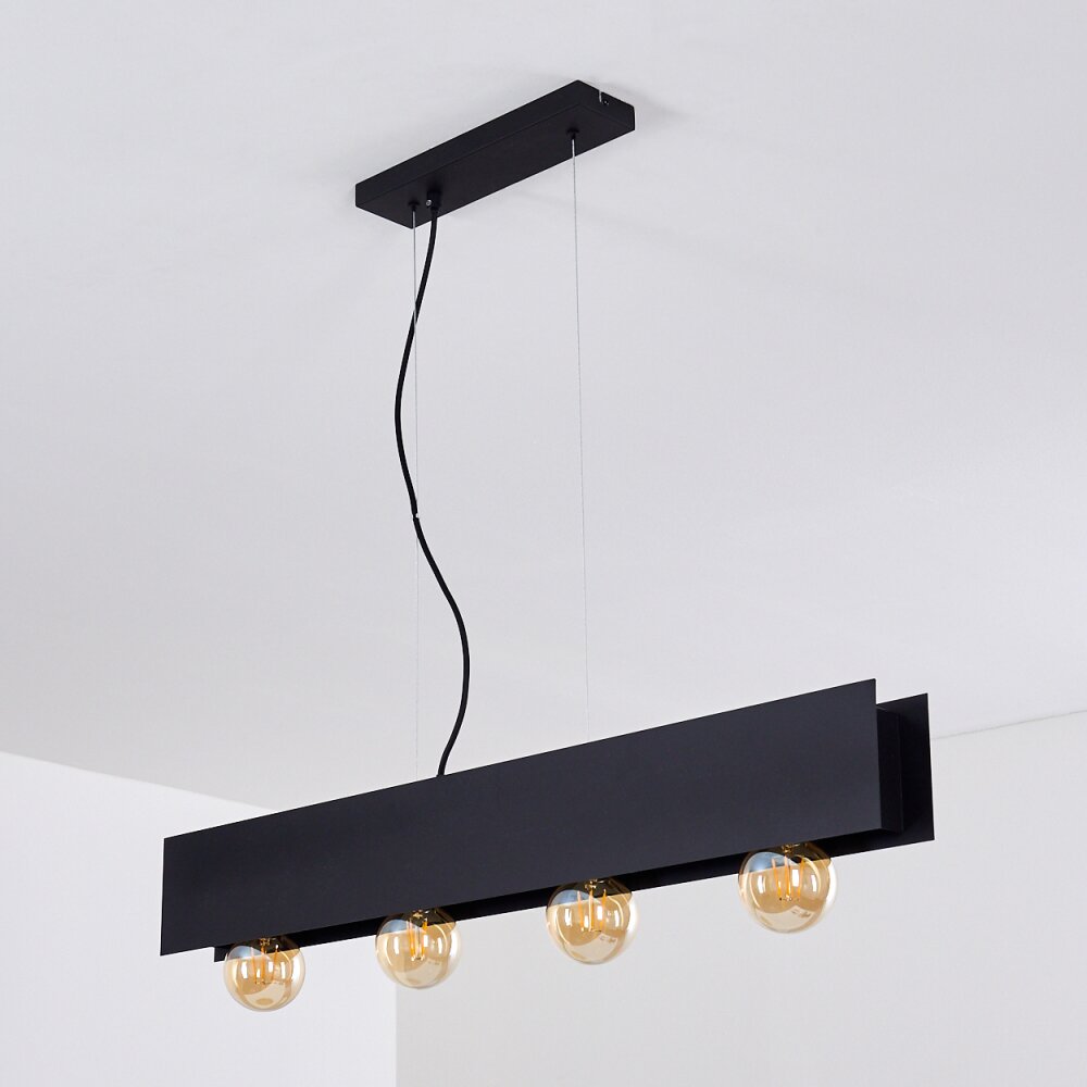 Fria Lampada a Sospensione Nero, 4-Luci