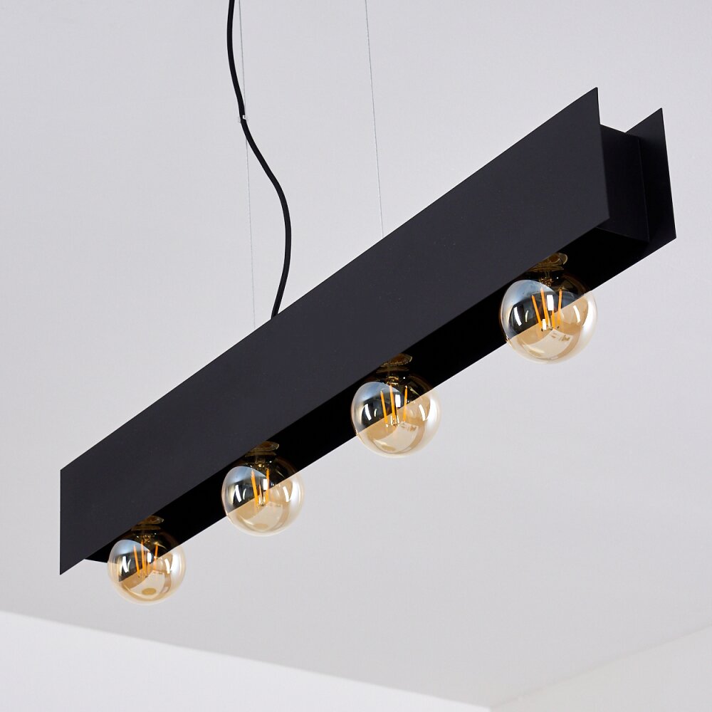 Fria Lampada a Sospensione Nero, 4-Luci