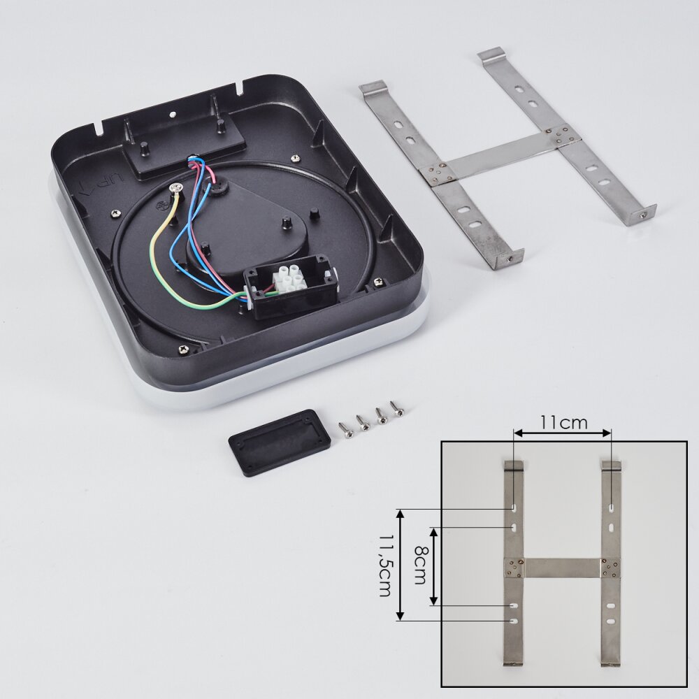Haga Applique da esterno LED Nero, 1-Luce, Sensori di movimento