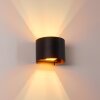 Badajoz Applique LED Ramato, Nero, 1-Luce