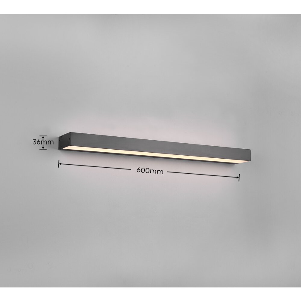 Trio-Leuchten Rocco Applique LED Nero, 1-Luce