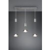 Trio-Leuchten Franklin Lampada a Sospensione LED Nichel opaco, 3-Luci