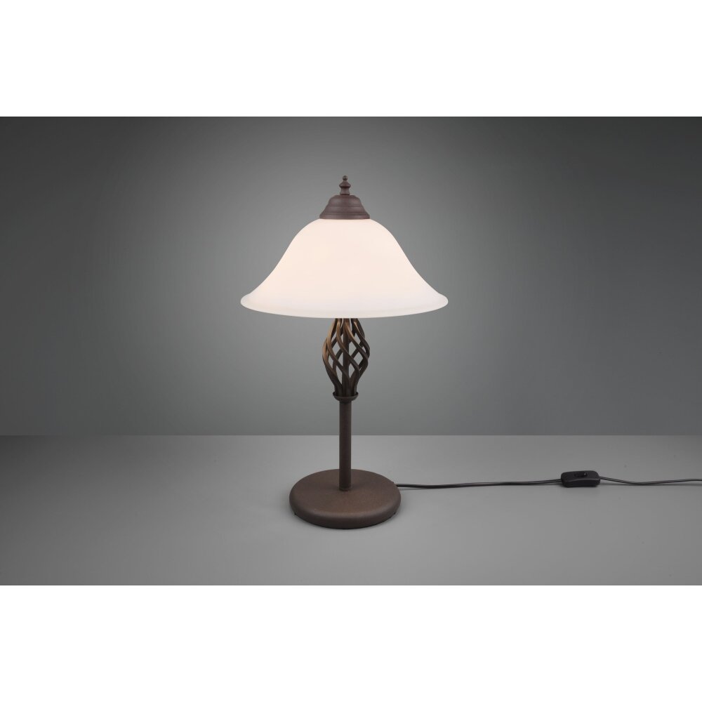Trio-Leuchten Rustica Lampada da tavolo Ruggine, 2-Luci main product photo