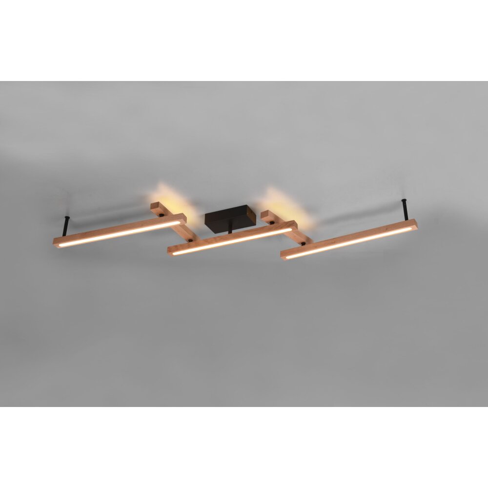 Trio-Leuchten Bellari Plafoniera LED Marrone, 1-Luce, Telecomando main product photo