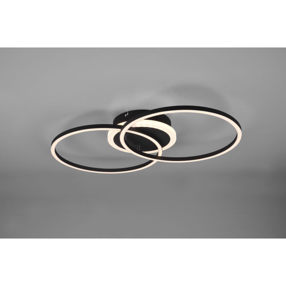 Reality Arribo Plafoniera LED Nero, 3-Luci, Telecomando, Cambia colore main product photo