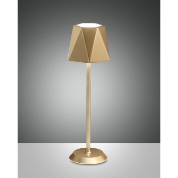 Fabas-Luce KATY Lampada da tavolo LED Oro, 1-Luce