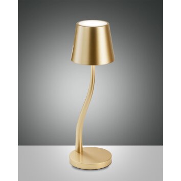 Fabas-Luce JUDY Lampada da tavolo LED Oro, 1-Luce