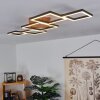 Zocca Plafoniera LED Marrone, Legno scuro, 1-Luce