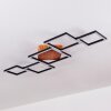 Zocca Plafoniera LED Marrone, Legno scuro, 1-Luce