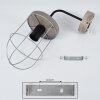 Hodne Applique Grigio, Nero, 1-Luce