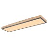 Globo DORO Plafoniera LED Aspetto del legno, Nero, 1-Luce, Telecomando