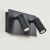 Saeter Applique da esterno LED Nero, 2-Luci, Sensori di movimento