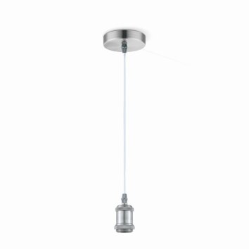 Globo OLIVER Lampadario a sospensione Acciaio satinato, 1-Luce