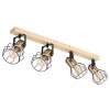 Globo MARIA Plafoniera Legno chiaro, 4-Luci