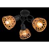 Globo WENNA Plafoniera Nero, 3-Luci