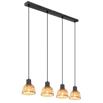 Globo WENNA Lampadario a sospensione Nero, 4-Luci