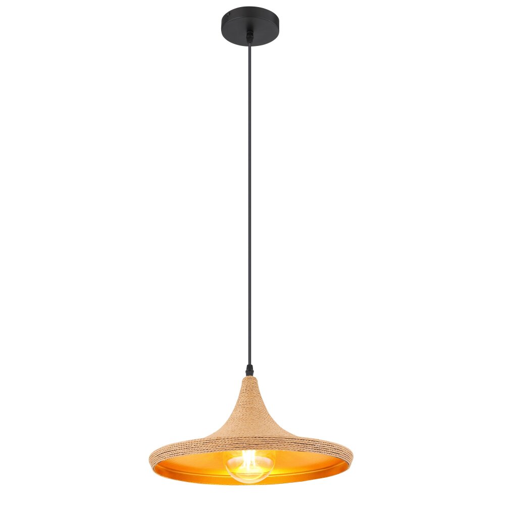 Globo LUDMILLA Lampadario a sospensione Nero, 1-Luce main product photo