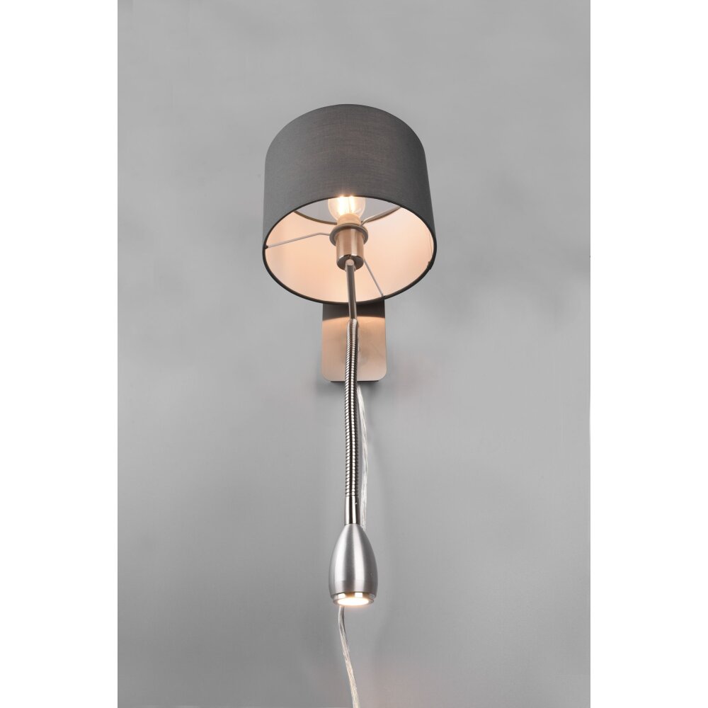 Trio-Leuchten Hotel Applique Nichel opaco, 2-Luci