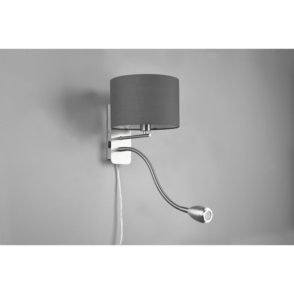 Trio-Leuchten Hotel Applique Nichel opaco, 2-Luci