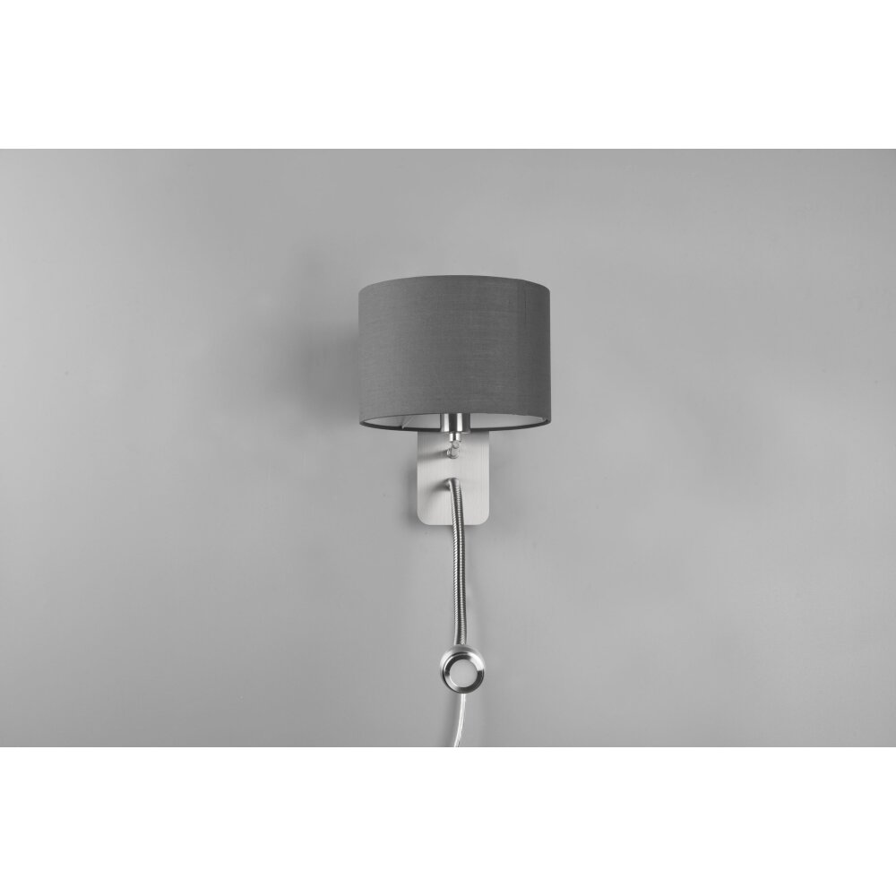 Trio-Leuchten Hotel Applique Nichel opaco, 2-Luci