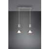 Trio-Leuchten Franklin Lampada a Sospensione LED Nichel opaco, 2-Luci